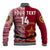 (Custom Text And Number) Tonga Eua High School Baseball Jacket Class Of Year Tongan Ngatu Pattern LT14 - Polynesian Pride