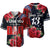 (Custom Text and Number) Samoa Fathers Day Baseball Jersey Polynesian Best Dad Ever Ver.02 LT13 Red - Polynesian Pride