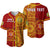 (Custom Personalised) Tonga Vavau High School Baseball Jersey Tongan Ngatu Pattern Ver.02 LT14 Red - Polynesian Pride