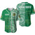 (Custom Personalised) Tonga Saineha High School Baseball Jersey Tongan Ngatu Pattern Ver.02 LT14 Green - Polynesian Pride