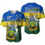 Solomon Islands Baseball Jersey Happy 44th Independence Anniversary Polynesian Pattern LT14 Blue - Polynesian Pride