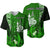 (Custom Personalised) New Caledonia Baseball Jersey Nautilus Green Polynesian Hibiscus LT13 Green - Polynesian Pride