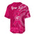 (Custom Personalised) Breast Cancer Awareness Baseball Jersey Hibiscus Polynesian No One Fights Alone LT13 - Polynesian Pride