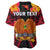 (Custom Personalised) Papua New Guinea Baseball Jersey PNG Bird Of Paradise Polynesian Pattern LT14 - Polynesian Pride