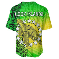 Cook Islands Baseball Jersey Cook Islands Coat Of Arms Turtle Polynesian LT14 - Polynesian Pride