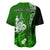 (Custom Personalised) New Caledonia Baseball Jersey Nautilus Green Polynesian Hibiscus LT13 - Polynesian Pride