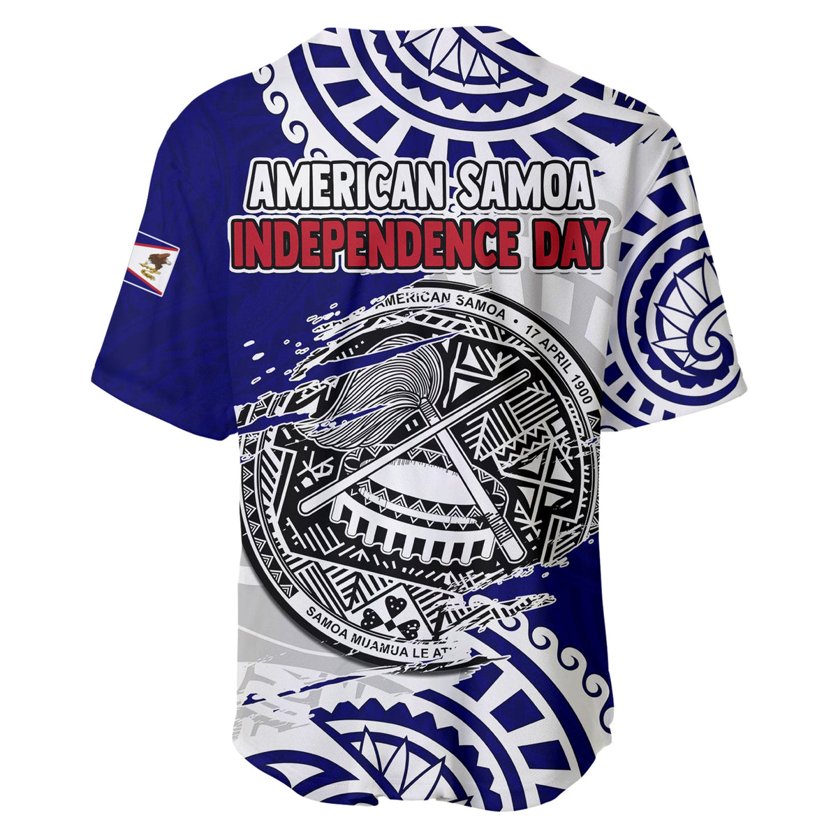 American Samoa Independence Day Baseball Jersey Polynesian Special Version LT14 - Polynesian Pride