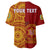 (Custom Personalised) Tonga Vavau High School Baseball Jersey Tongan Ngatu Pattern LT14 - Polynesian Pride