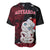 New Zealand Christmas Baseball Jersey Hei Tiki Red Pohutukawa Meri Kirihimete LT14 - Polynesian Pride