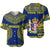 (Custom Personalised) Niue Baseball Jersey Hiapo Mix Polynesian Happy Constitution Day LT14 Blue - Polynesian Pride