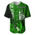 (Custom Personalised) New Caledonia Baseball Jersey Nautilus Green Polynesian Hibiscus LT13 - Polynesian Pride