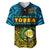 Torba Province Baseball Jersey Vanuatu Pig Tusk Polynesian Flag Style LT14 Black - Polynesian Pride