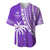 Fiji Rugby Sevens Baseball Jersey Fijian 7s Tapa Polynesian Purple LT13 Purple - Polynesian Pride