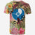 Yap State T Shirt Flowers Tropical With Sea Animals - Polynesian Pride