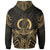 Vanuatu Zip Hoodie Vanuatu Seal Gold Tribal Patterns - Polynesian Pride