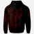 Palau Zip Hoodie Legends Are Born In Red Color - Polynesian Pride