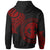 Northern Mariana Islands Custom Zip Hoodie Northern Mariana Islands Tatau Red Patterns - Polynesian Pride