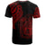 Nauru Custom T Shirt Nauru Tatau Red Patterns - Polynesian Pride