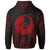 Yap State Zip Hoodie Yap State Seal Red Tribal Patterns - Polynesian Pride