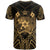 Tonga T Shirt Tonga Seal Tribal Gold Color Patterns - Polynesian Pride