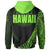 Hawaii Hoodie Green Polynesian Patterns Sport Style - Polynesian Pride