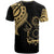 Cook Islands Custom T Shirt Cook Islands Tatau Gold Patterns - Polynesian Pride