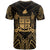 Fiji T Shirt Fijian Seal Tribal Gold Color Patterns - Polynesian Pride