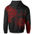 Hawaii Hoodie Tatau Red Patterns - Polynesian Pride