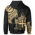 Fiji Custom Hoodie Fiji Tatau Gold Patterns - Polynesian Pride