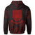 Kiribati Zip Hoodie Kiribati Seal Red Tribal Patterns - Polynesian Pride