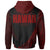 Hawaii Zip Hoodie Red Polynesian Patterns Sport Style - Polynesian Pride