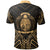 Nauru Polo Shirt Nauru Seal Gold Tribal Patterns - Polynesian Pride