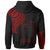 Tokelau Custom Zip Hoodie Tokelau Tatau Red Patterns - Polynesian Pride