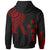 Kosrae State Zip Hoodie Kosrae State Tatau Red Patterns - Polynesian Pride