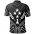 Kosrae State Polo Shirt Kosrae State Seal Black Tribal Patterns - Polynesian Pride