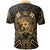 Tonga Polo Shirt Tongan Seal Gold Tribal Patterns - Polynesian Pride