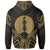 New Caledonia Zip Hoodie New Caledonia Seal Gold Tribal Patterns - Polynesian Pride