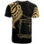 Tokelau Custom T Shirt Tokelau Tatau Gold Patterns - Polynesian Pride