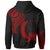 Pohnpei State Zip Hoodie Pohnpei State Tatau Red Patterns - Polynesian Pride