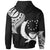 Pohnpei State Zip Hoodie Pohnpei State Tatau White Patterns - Polynesian Pride