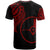 Yap State T Shirt Yap State Tatau Red Patterns With Coat of Arms - Polynesian Pride