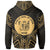 Niue Hoodie Niue Seal Gold Tribal Patterns - Polynesian Pride