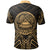 American Samoa Polo Shirt Amerika Samoa Seal Gold Tribal Patterns - Polynesian Pride