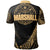 Marshall Polo Shirt Gold Polynesian Patterns Sport Style - Polynesian Pride