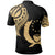 Pohnpei State Polo Shirt Micronesian Tatau Gold Patterns With Coat Of Arms - Polynesian Pride