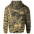 American Samoa Hoodie Fagaalu Polynesian Gold Patterns - Polynesian Pride