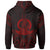 Vanuatu Hoodie Vanuatu Seal Red Tribal Patterns - Polynesian Pride