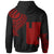 Wallis and Futuna Zip Hoodie Wallis and Futuna Tatau Red Patterns With Coat of Arms - Polynesian Pride