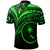 Chuuk State Polo Shirt Green Color Cross Style - Polynesian Pride