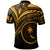 Chuuk State Polo Shirt Gold Color Cross Style - Polynesian Pride